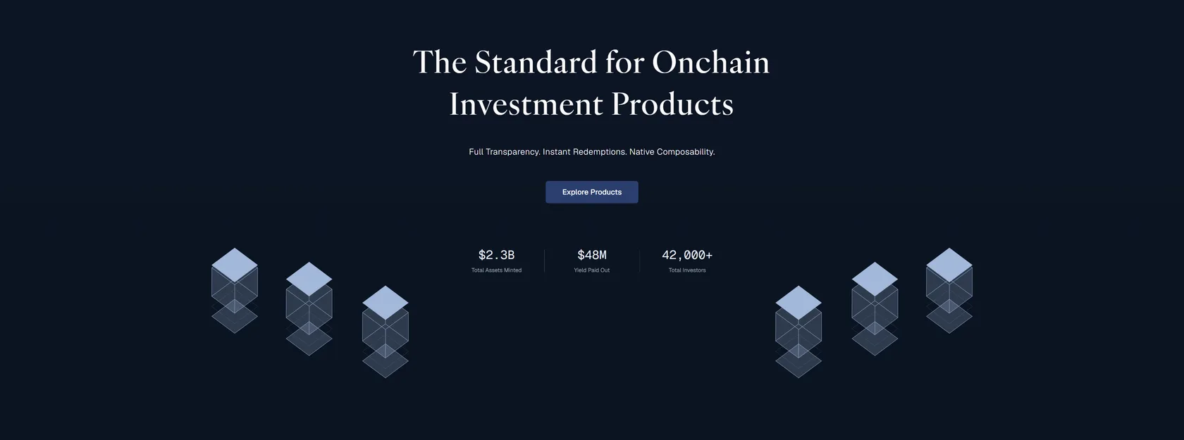 Midas — tokenized investment products dashboard